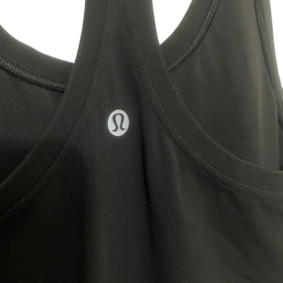 Lululemon 2 (see measurement) Black Razorback Tank, Soft Medium Weight - Picture 4 of 5